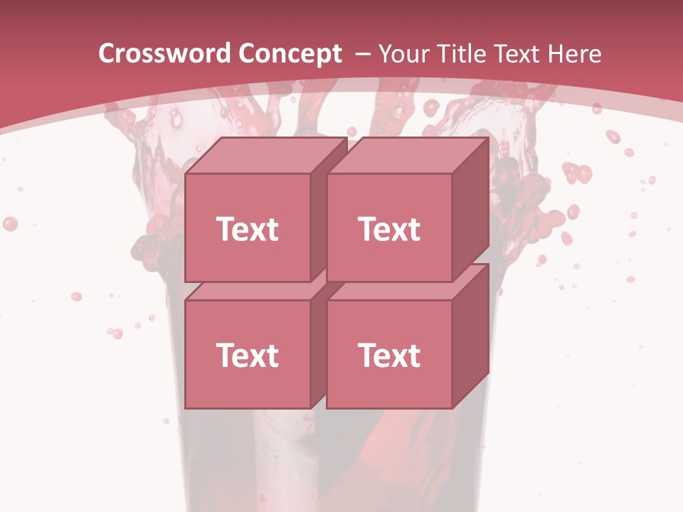 Mixed Splashing Drink PowerPoint Template