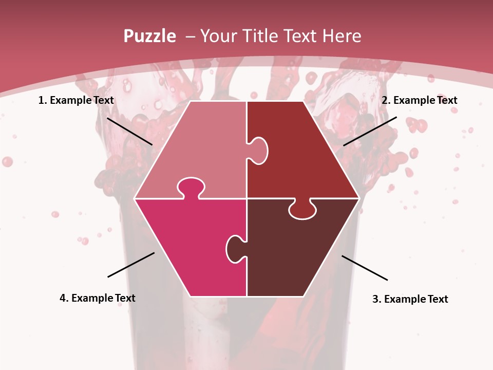 Mixed Splashing Drink PowerPoint Template