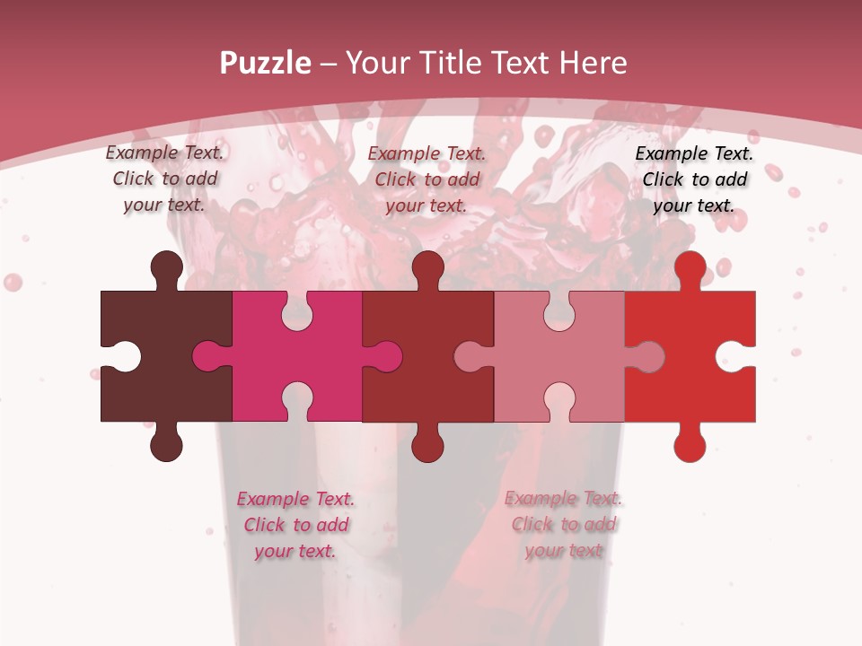 Mixed Splashing Drink PowerPoint Template