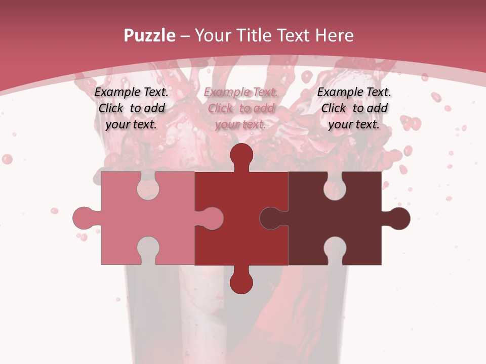 Mixed Splashing Drink PowerPoint Template