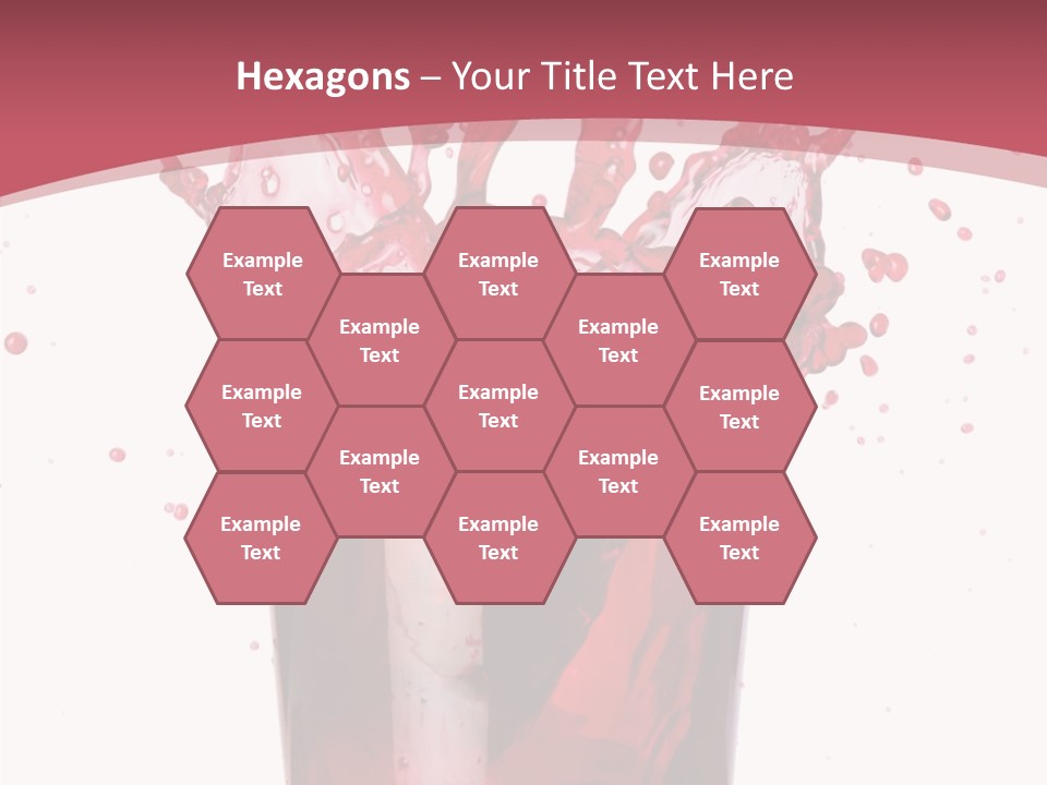 Mixed Splashing Drink PowerPoint Template