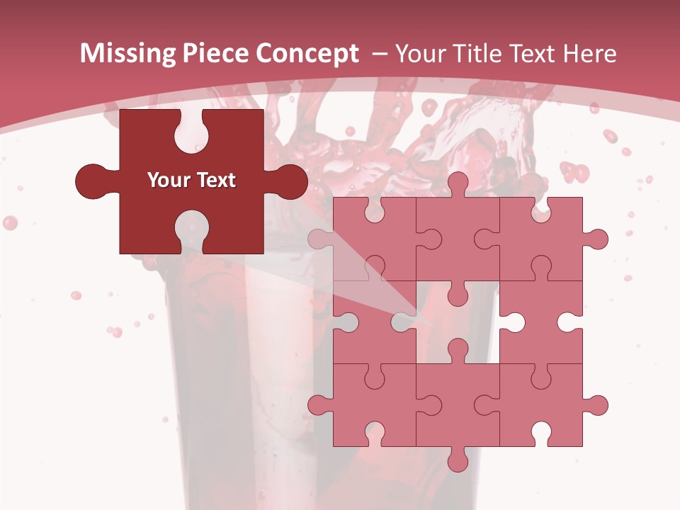 Mixed Splashing Drink PowerPoint Template