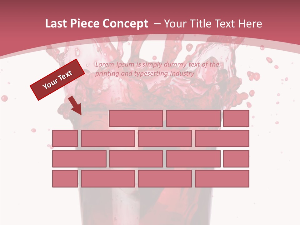 Mixed Splashing Drink PowerPoint Template