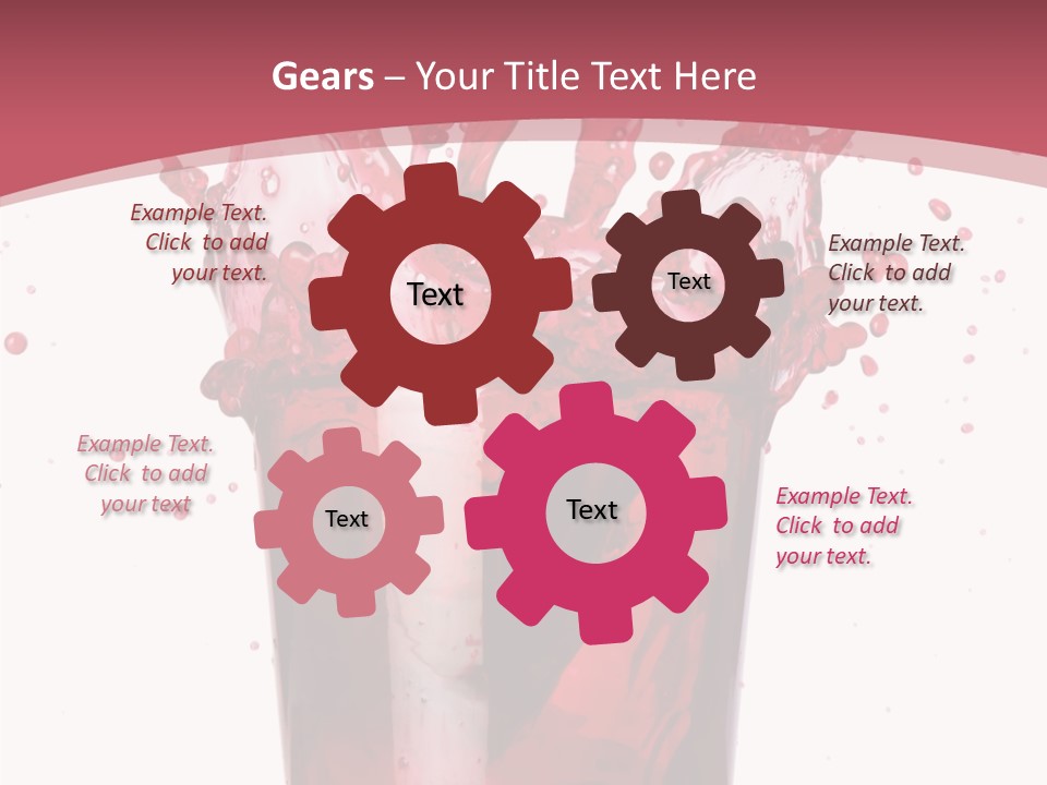 Mixed Splashing Drink PowerPoint Template