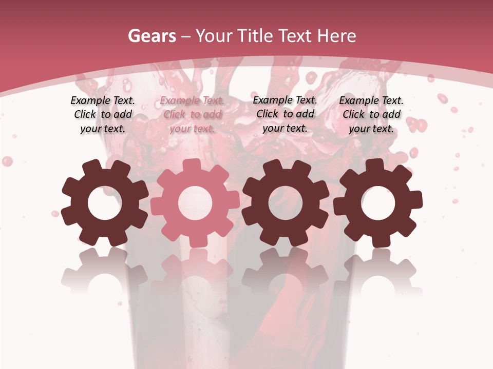 Mixed Splashing Drink PowerPoint Template