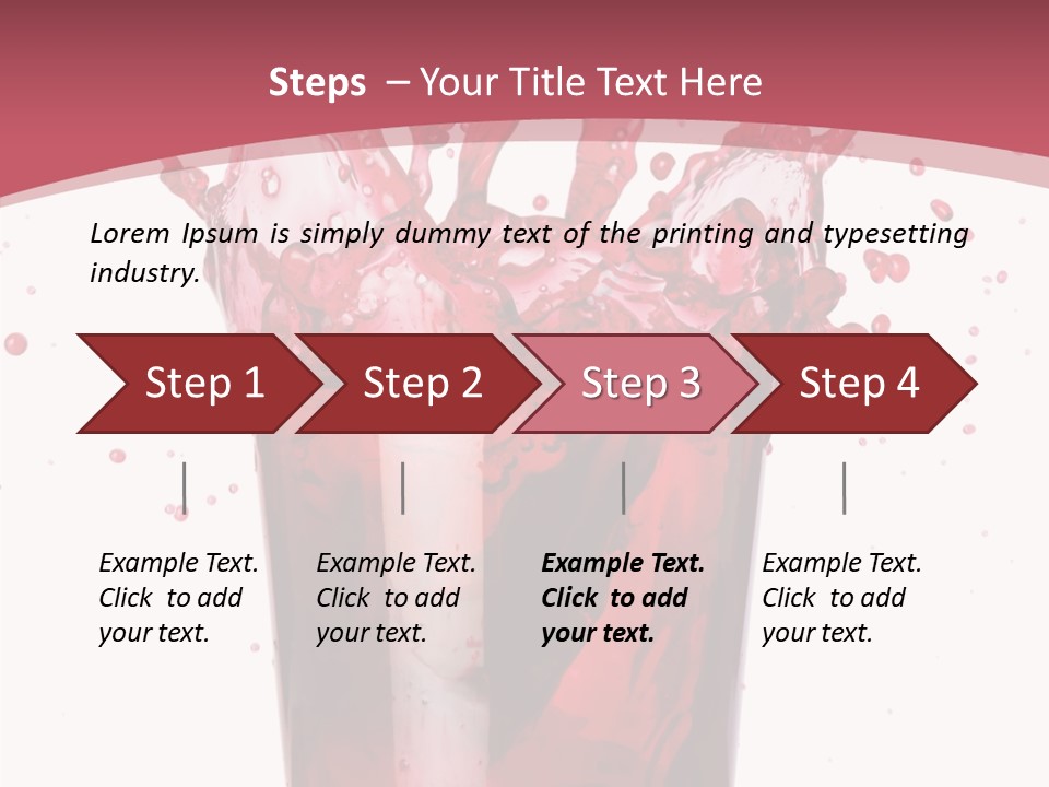 Mixed Splashing Drink PowerPoint Template