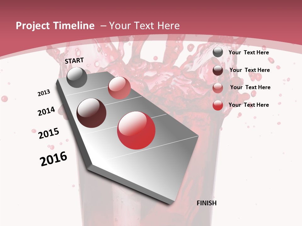 Mixed Splashing Drink PowerPoint Template