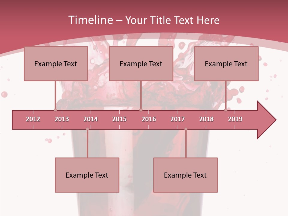 Mixed Splashing Drink PowerPoint Template