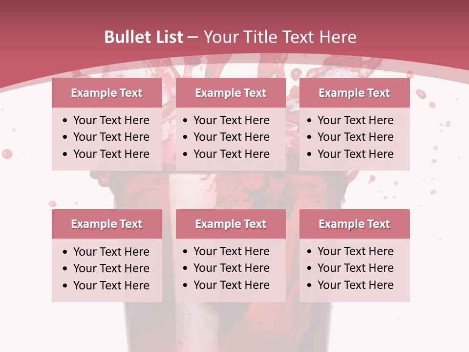 Mixed Splashing Drink PowerPoint Template