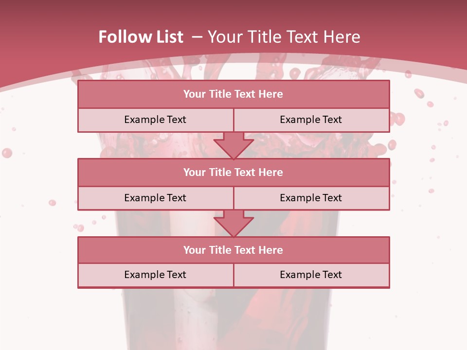 Mixed Splashing Drink PowerPoint Template