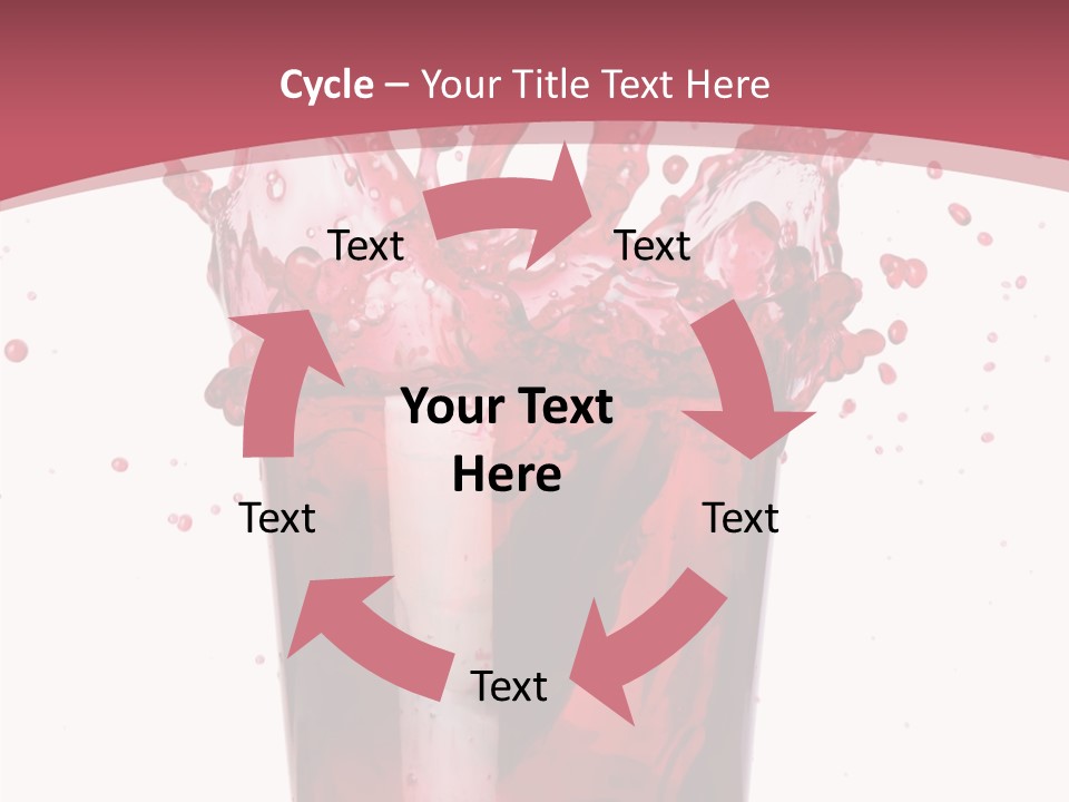 Mixed Splashing Drink PowerPoint Template