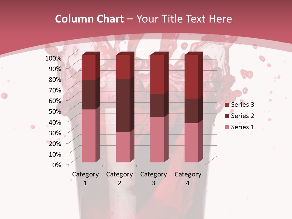 Mixed Splashing Drink PowerPoint Template