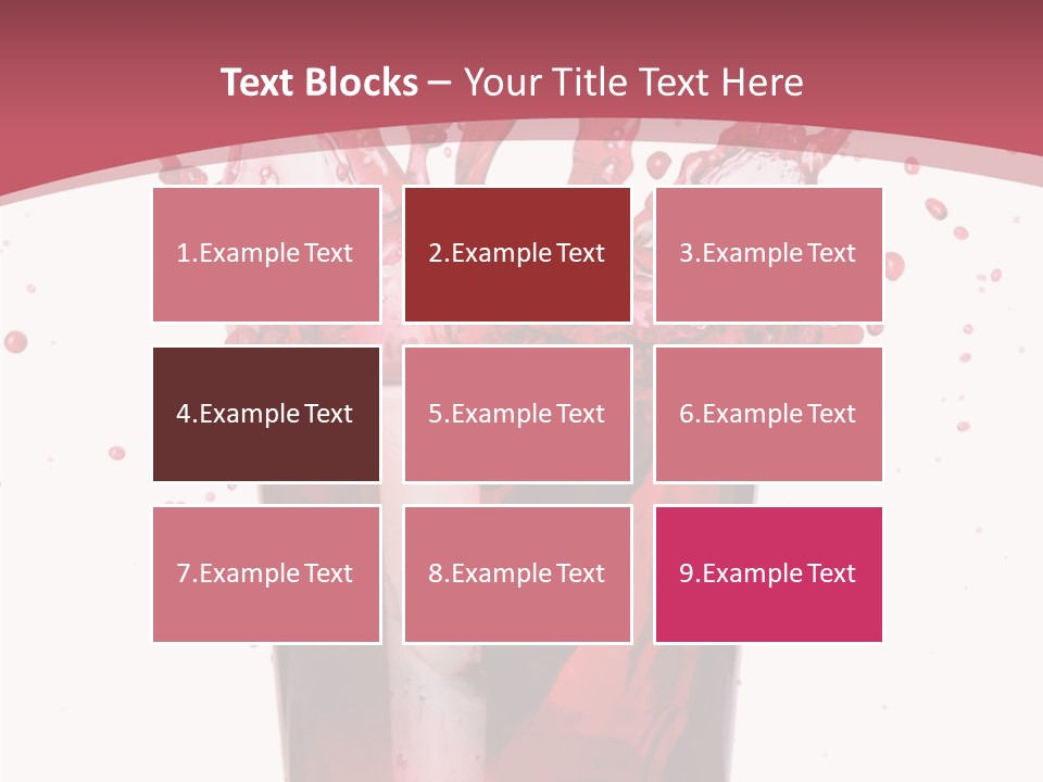 Mixed Splashing Drink PowerPoint Template