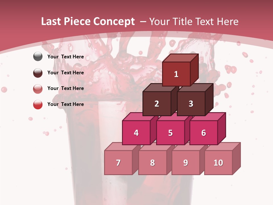 Mixed Splashing Drink PowerPoint Template