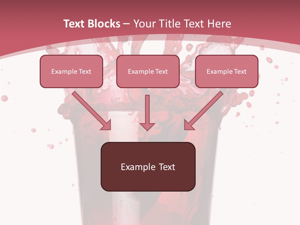 Mixed Splashing Drink PowerPoint Template