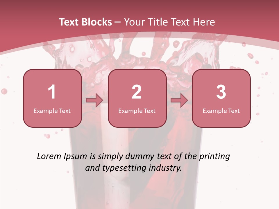 Mixed Splashing Drink PowerPoint Template