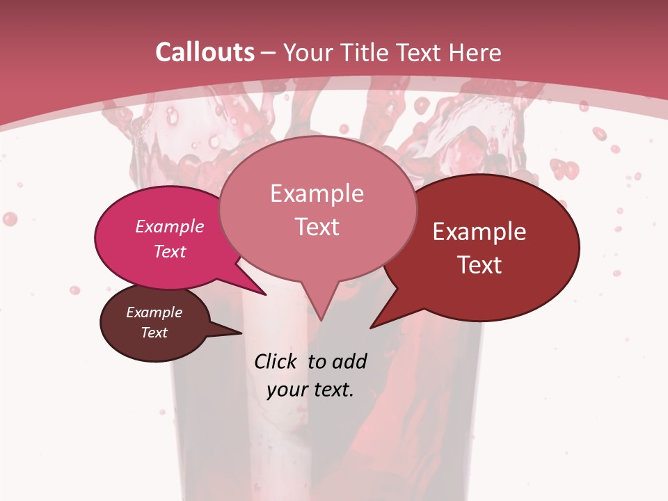 Mixed Splashing Drink PowerPoint Template