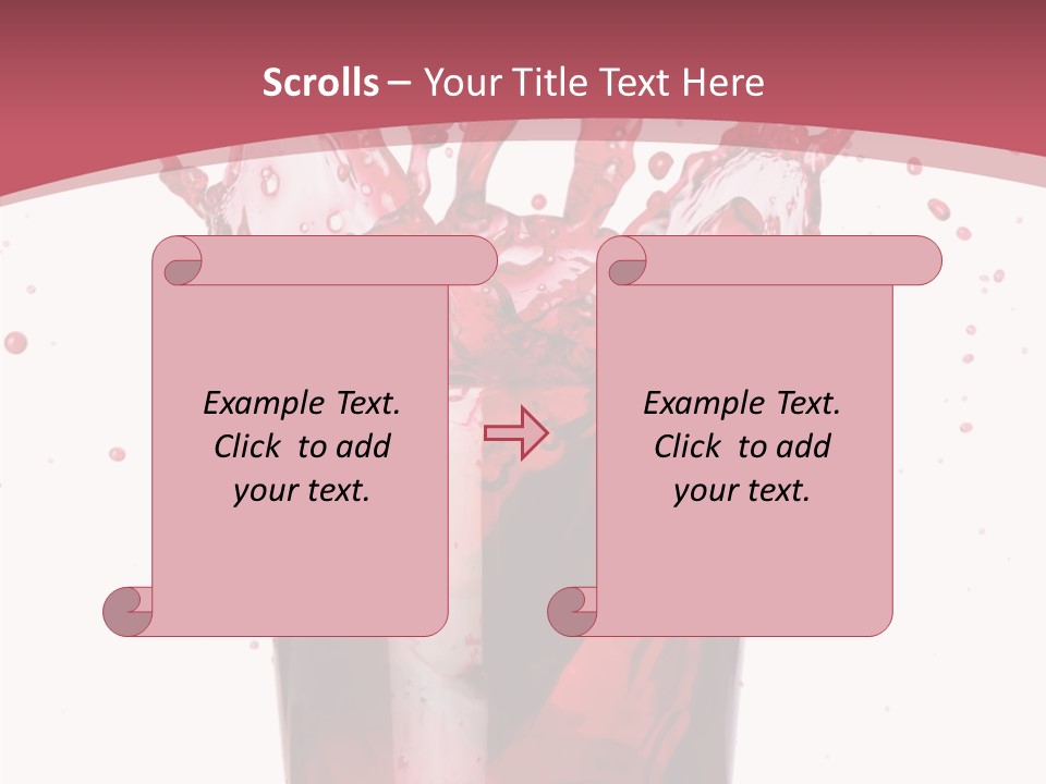 Mixed Splashing Drink PowerPoint Template