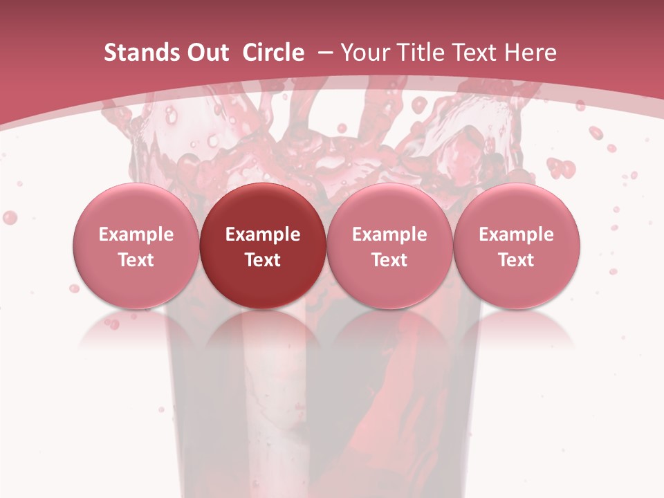 Mixed Splashing Drink PowerPoint Template