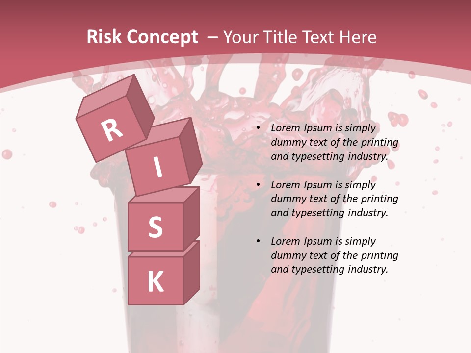 Mixed Splashing Drink PowerPoint Template