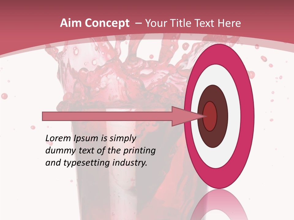 Mixed Splashing Drink PowerPoint Template