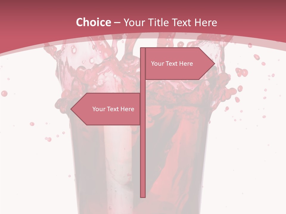 Mixed Splashing Drink PowerPoint Template