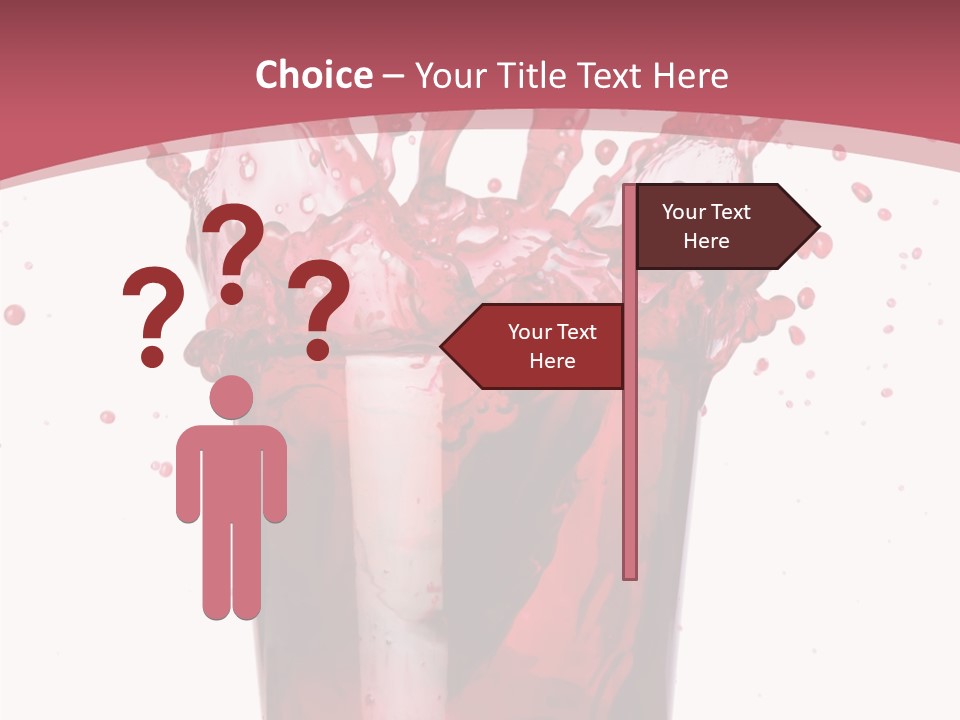 Mixed Splashing Drink PowerPoint Template