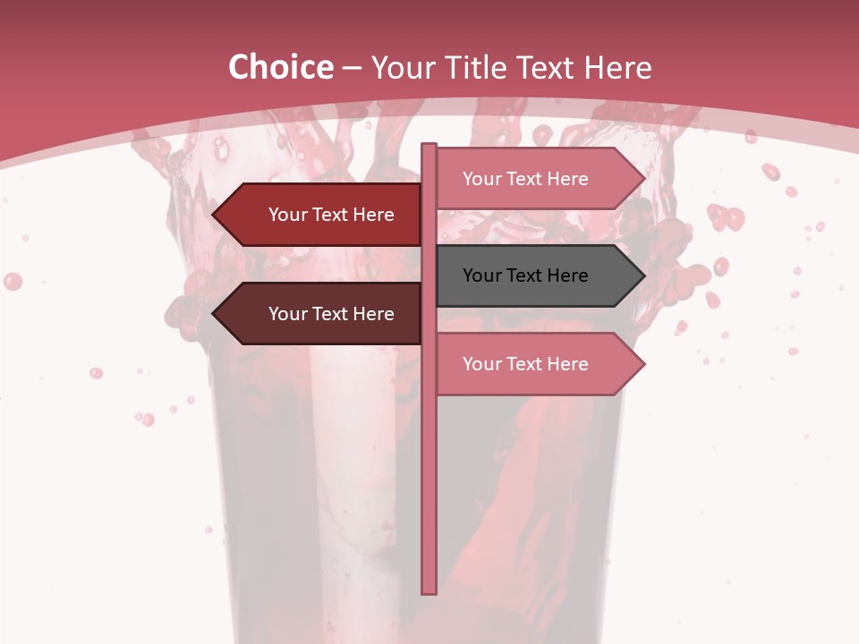 Mixed Splashing Drink PowerPoint Template