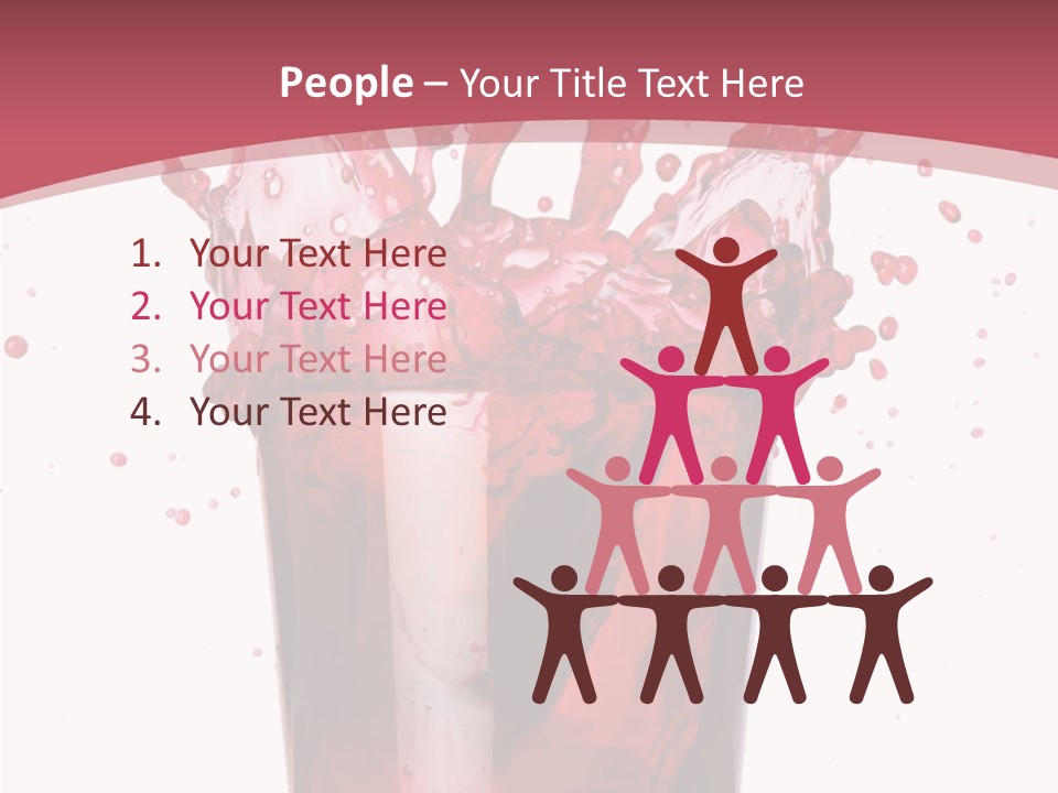 Mixed Splashing Drink PowerPoint Template