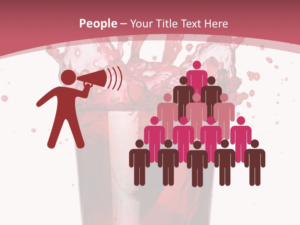 Mixed Splashing Drink PowerPoint Template