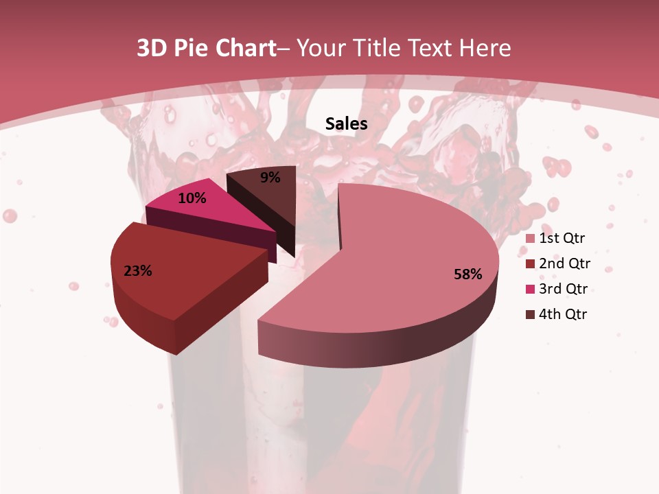 Mixed Splashing Drink PowerPoint Template
