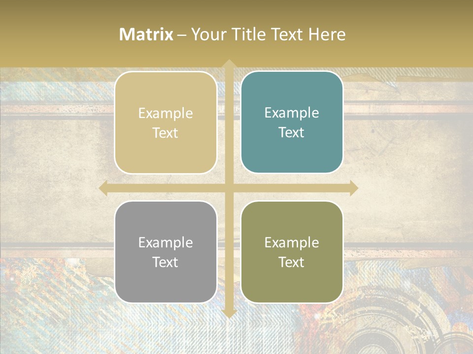 Geometric Colour Scrap Booking PowerPoint Template