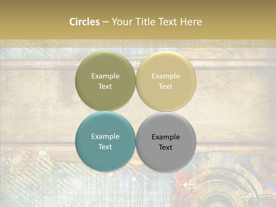 Geometric Colour Scrap Booking PowerPoint Template