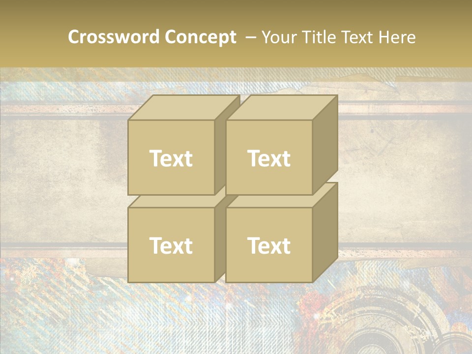 Geometric Colour Scrap Booking PowerPoint Template