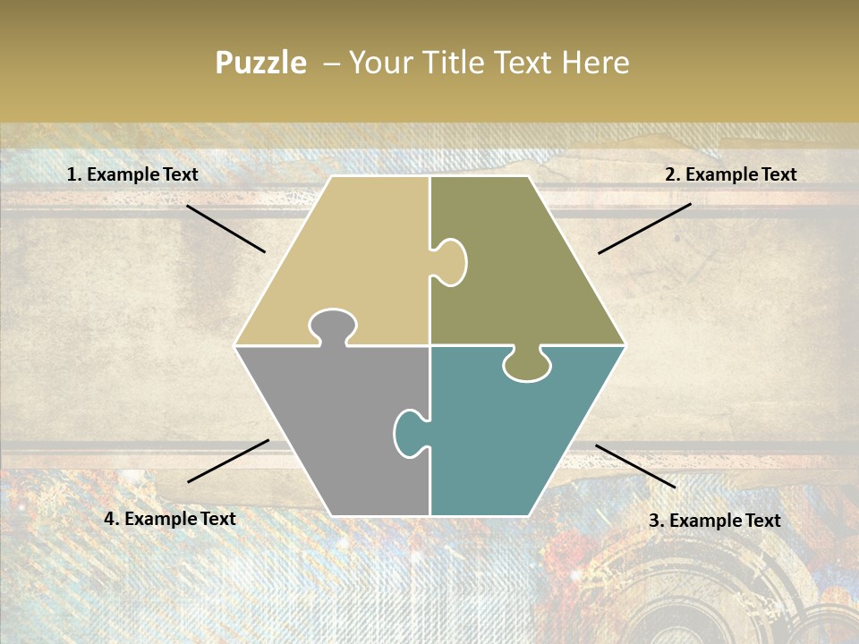 Geometric Colour Scrap Booking PowerPoint Template