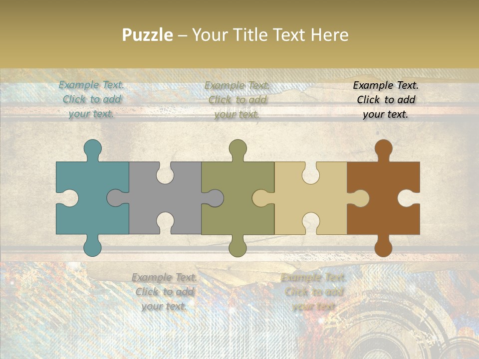 Geometric Colour Scrap Booking PowerPoint Template