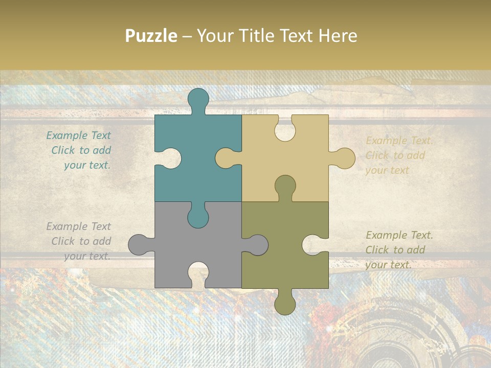 Geometric Colour Scrap Booking PowerPoint Template