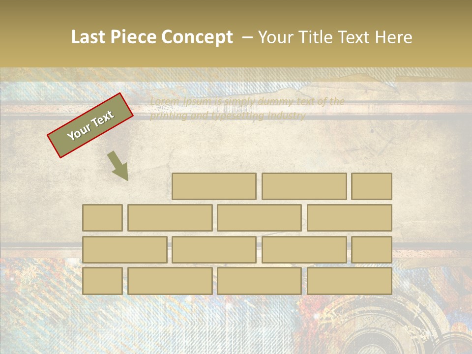 Geometric Colour Scrap Booking PowerPoint Template