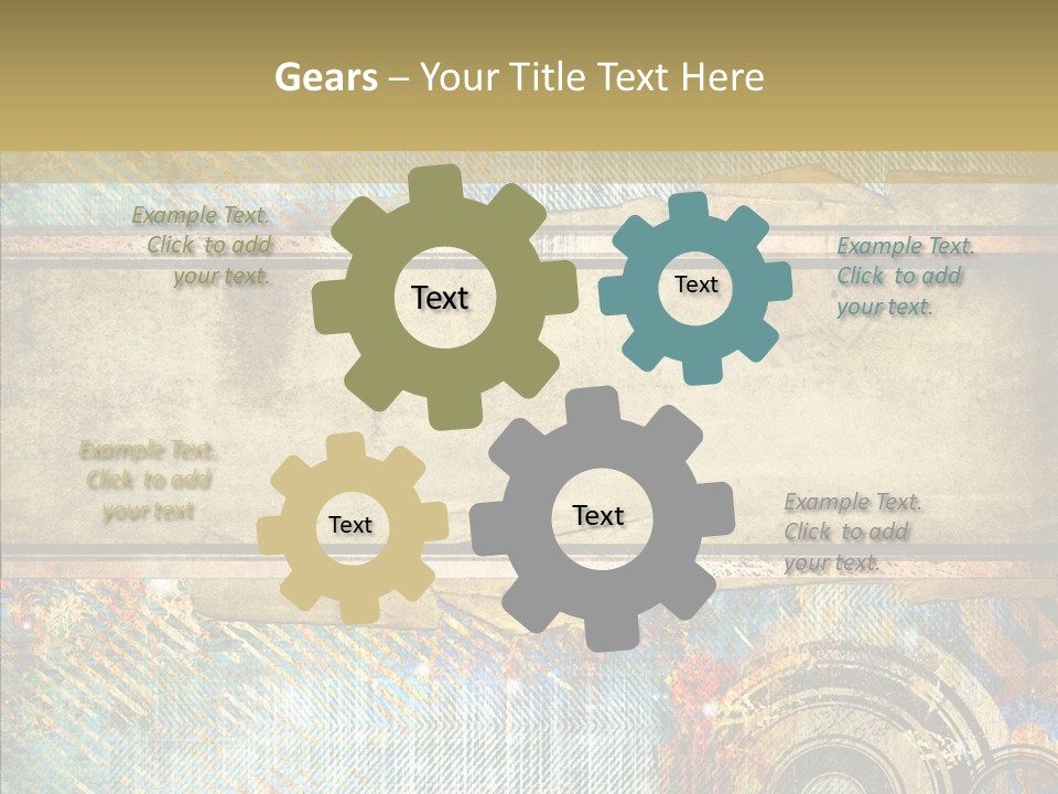 Geometric Colour Scrap Booking PowerPoint Template