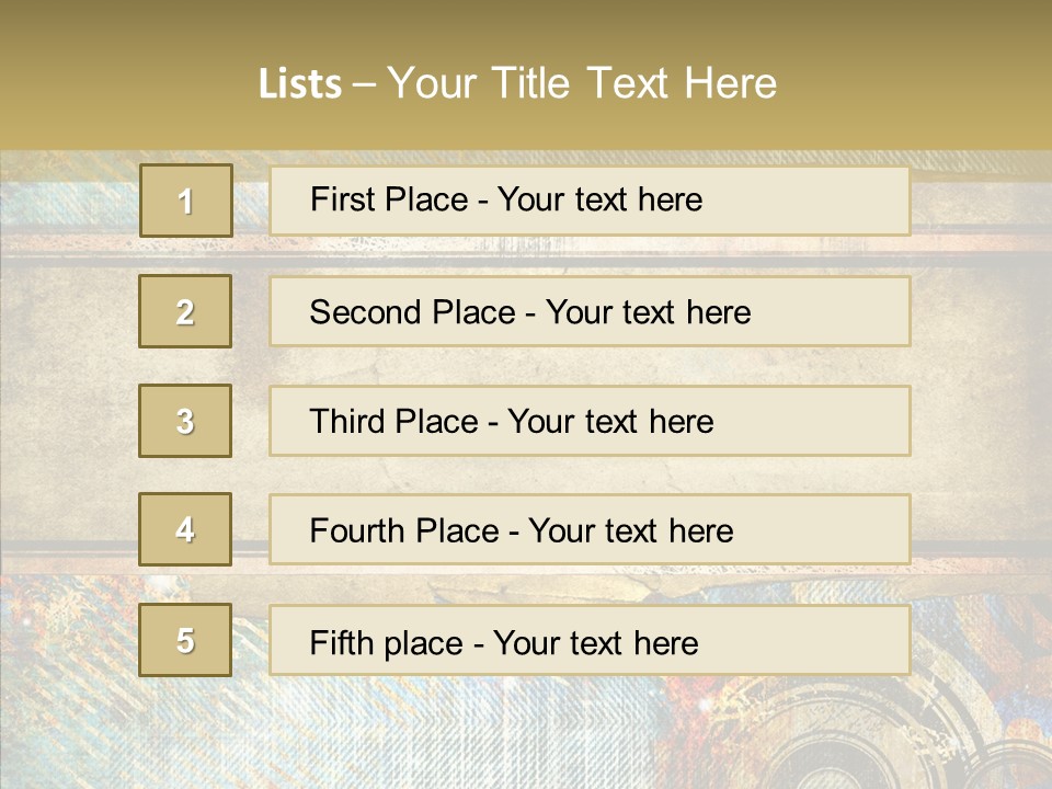 Geometric Colour Scrap Booking PowerPoint Template