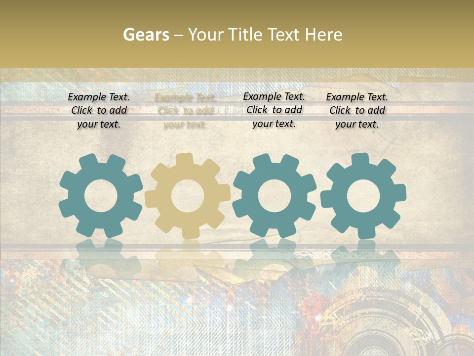 Geometric Colour Scrap Booking PowerPoint Template