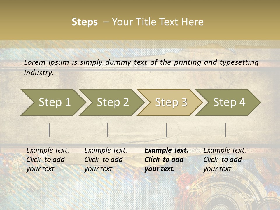 Geometric Colour Scrap Booking PowerPoint Template