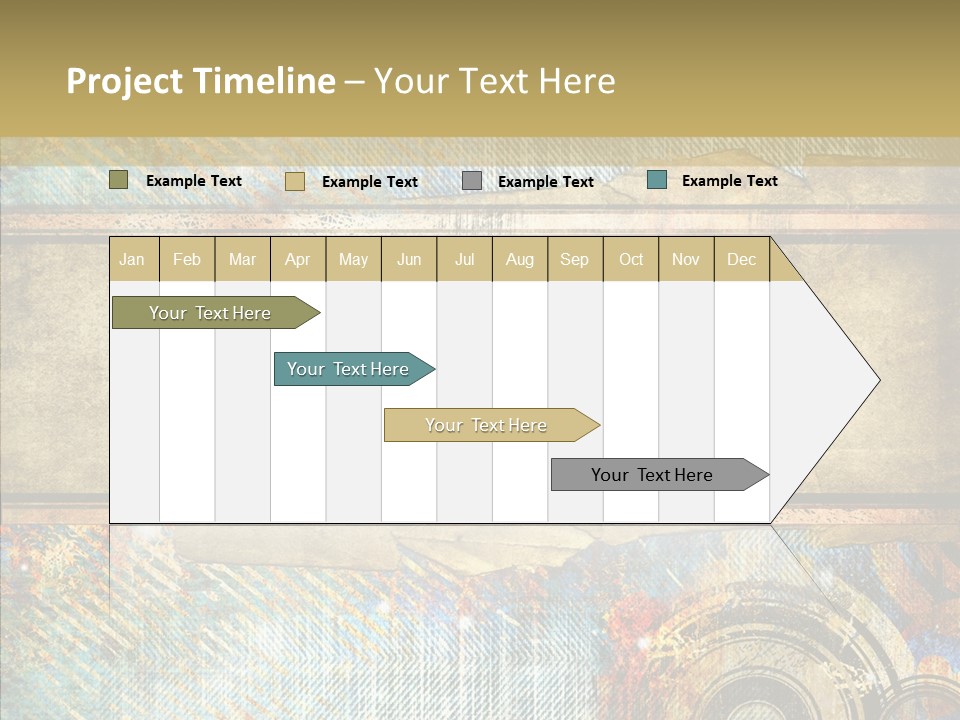 Geometric Colour Scrap Booking PowerPoint Template