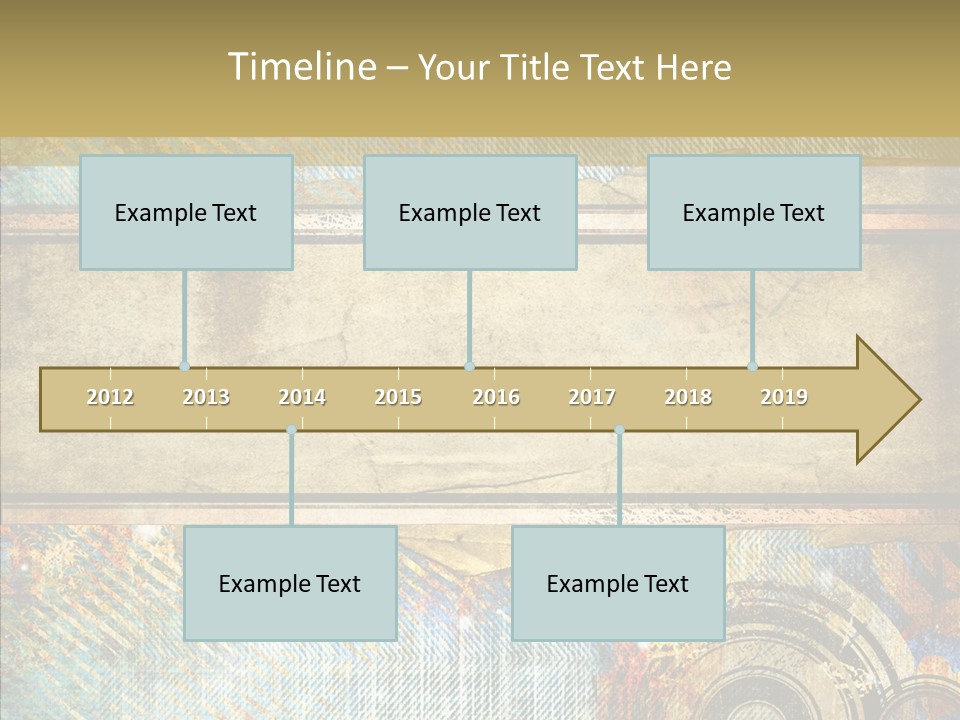 Geometric Colour Scrap Booking PowerPoint Template