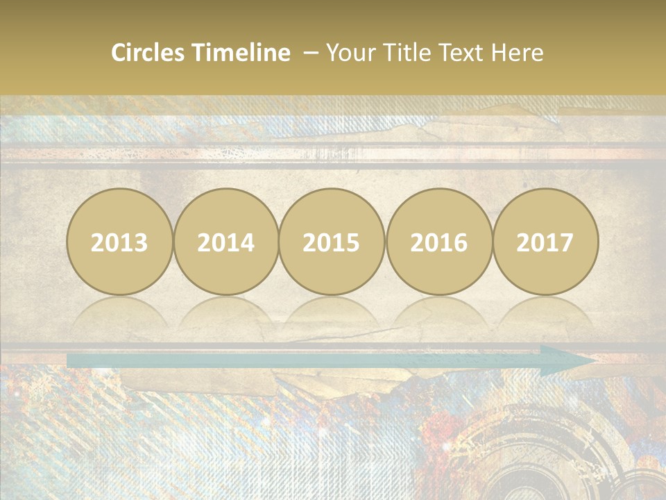 Geometric Colour Scrap Booking PowerPoint Template