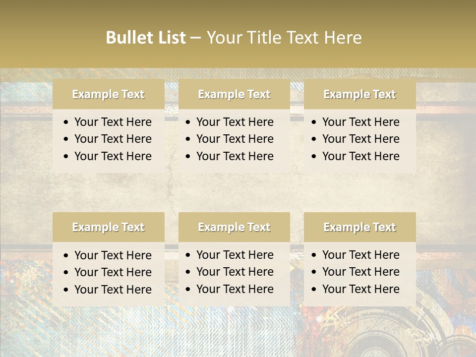 Geometric Colour Scrap Booking PowerPoint Template