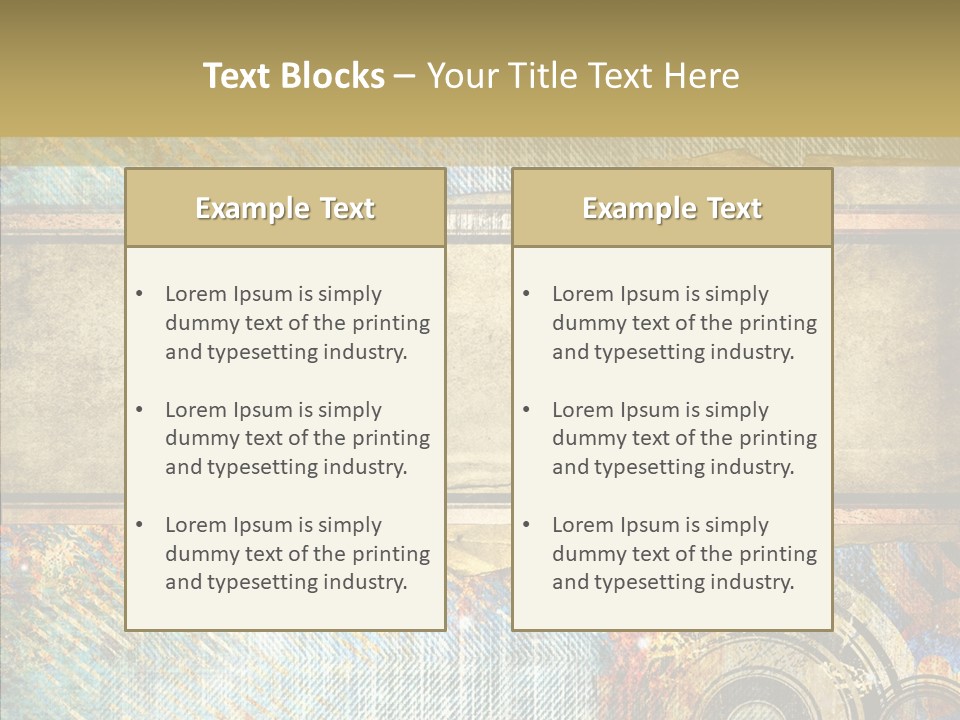 Geometric Colour Scrap Booking PowerPoint Template
