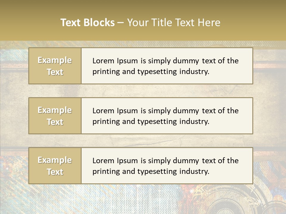 Geometric Colour Scrap Booking PowerPoint Template