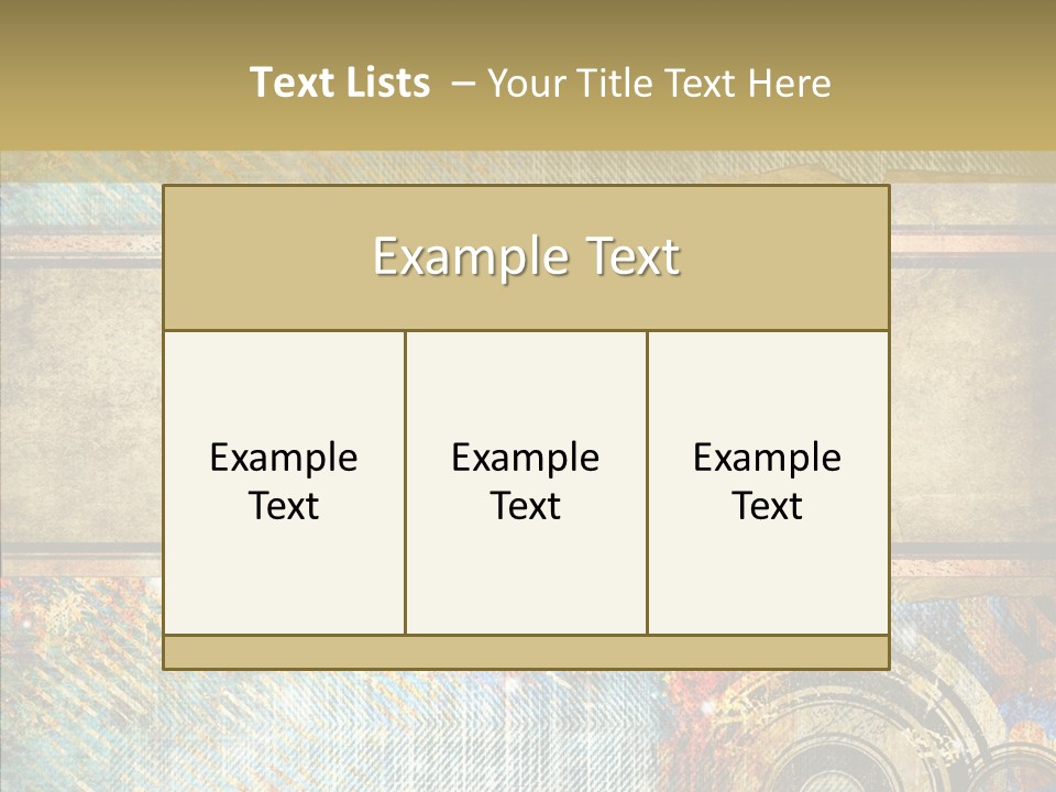 Geometric Colour Scrap Booking PowerPoint Template