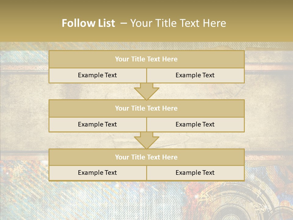 Geometric Colour Scrap Booking PowerPoint Template